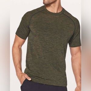 Lululemon Metal Vent Tech Short Sleeve Shirt, Dark Green, Size Large